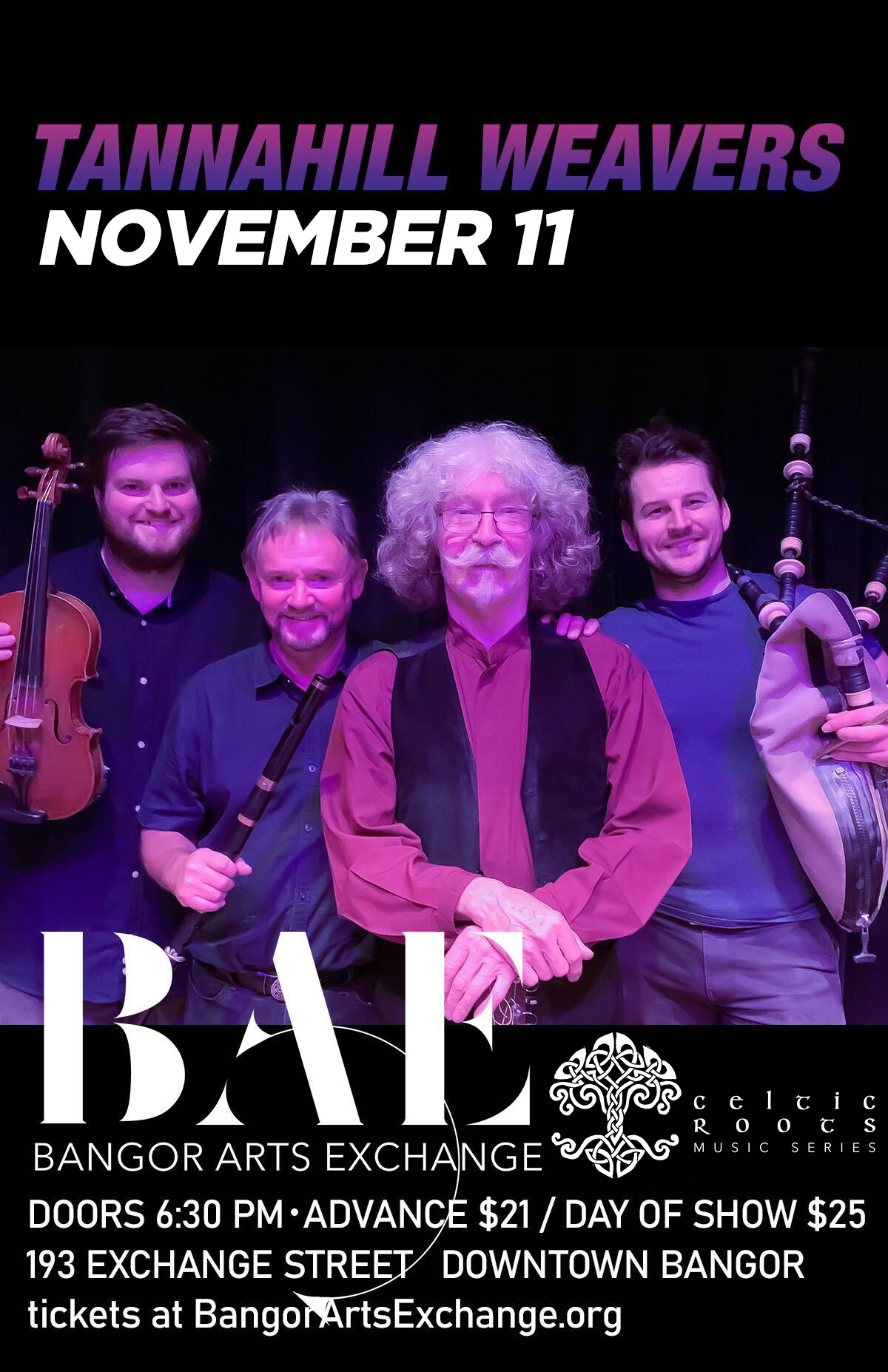 11/11/22: Tannahill Weavers presented by Celtic Roots Music Series
