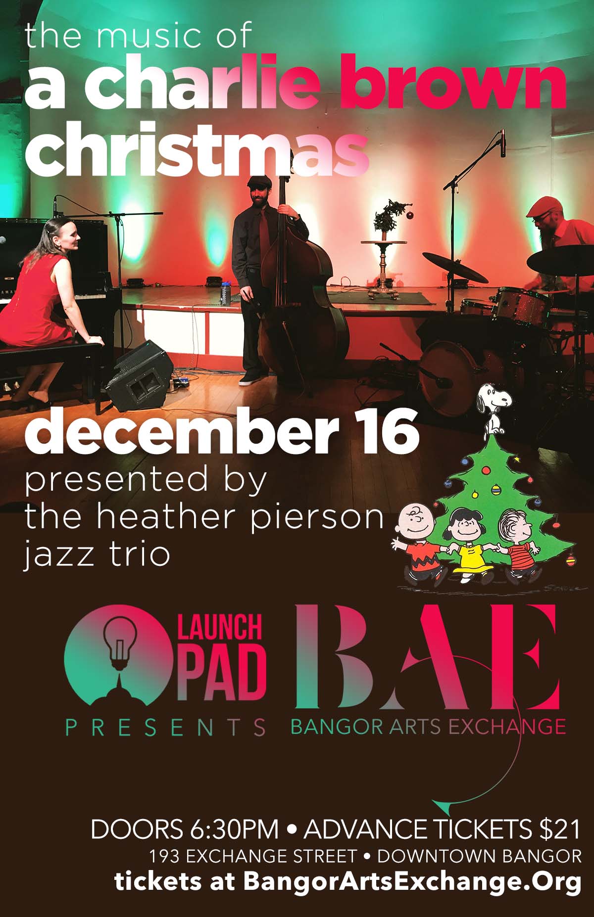 12/16/2022: A Charlie Brown Christmas presented by Heather Pierson Jazz Trio