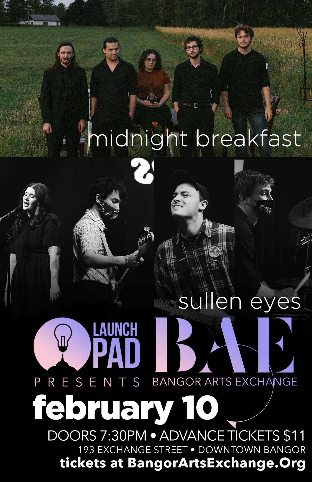 2/10/2023: Launchpad presents Midnight Breakfast and Sullen Eyes