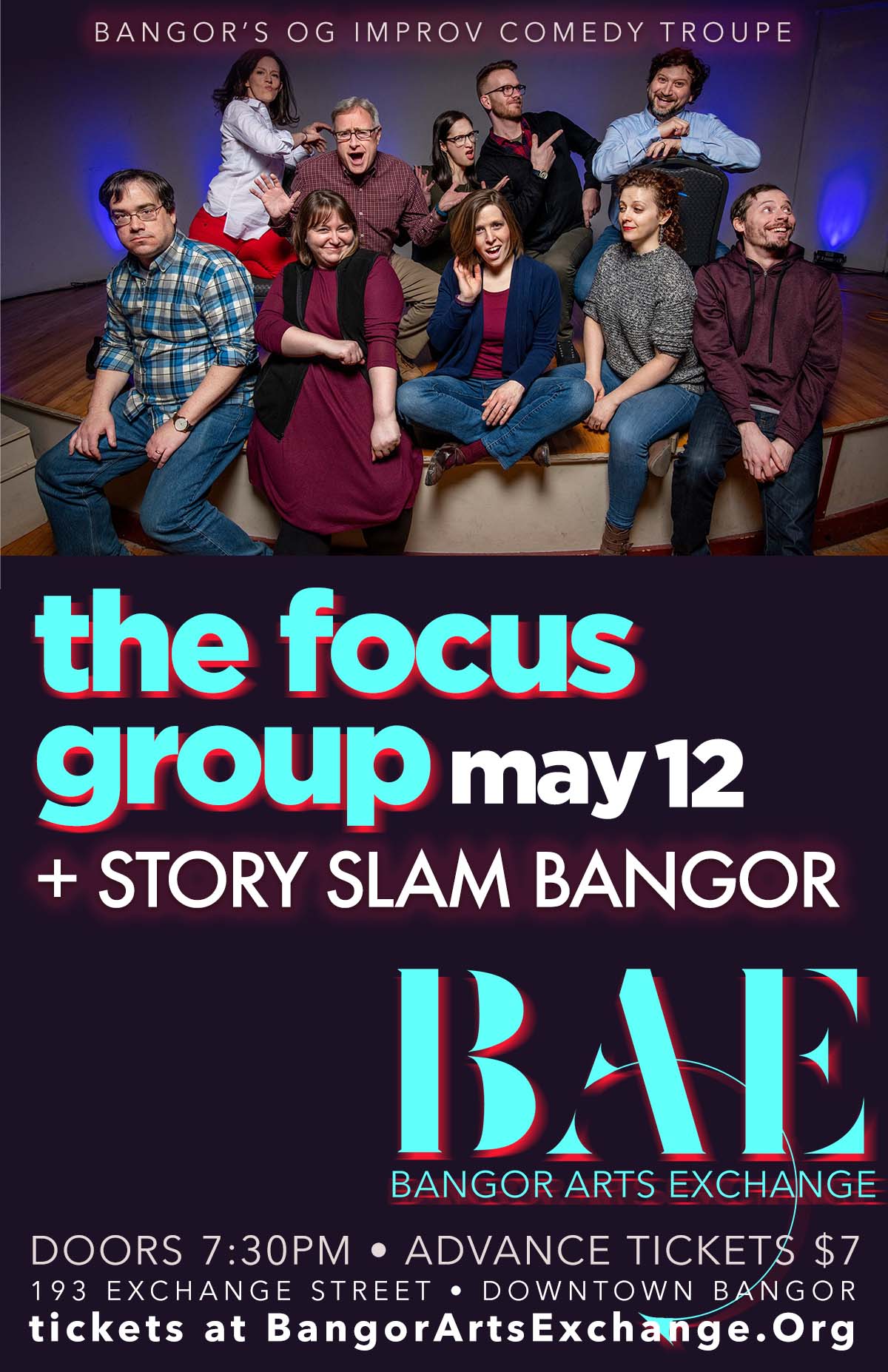 05/12/2023: The Focus Group + Story Slam Bangor